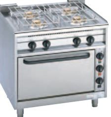 Gas-Herde „EmaxxBurner Kompakt“ Herde mit Elektro-Backofen  EB-650-GEH-4