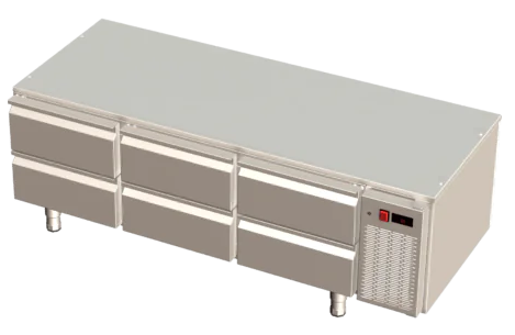 Kühlunterbau mit 6 Schubladen