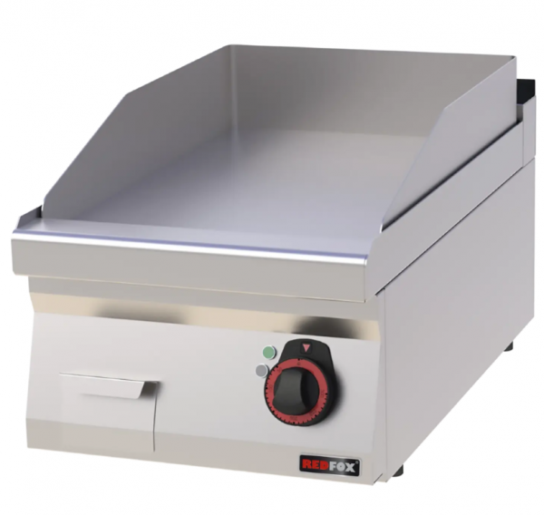 Grillplatte 40x51, elektrisch glatt, ohne Unterbau 400V / REDFOX – FTH 70/04E